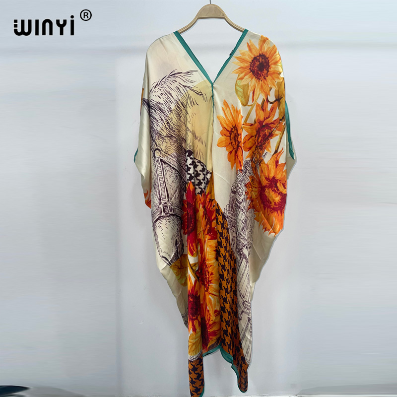Cover Up Kaftan - WINYI 2023 neue Bohemian fashion Print