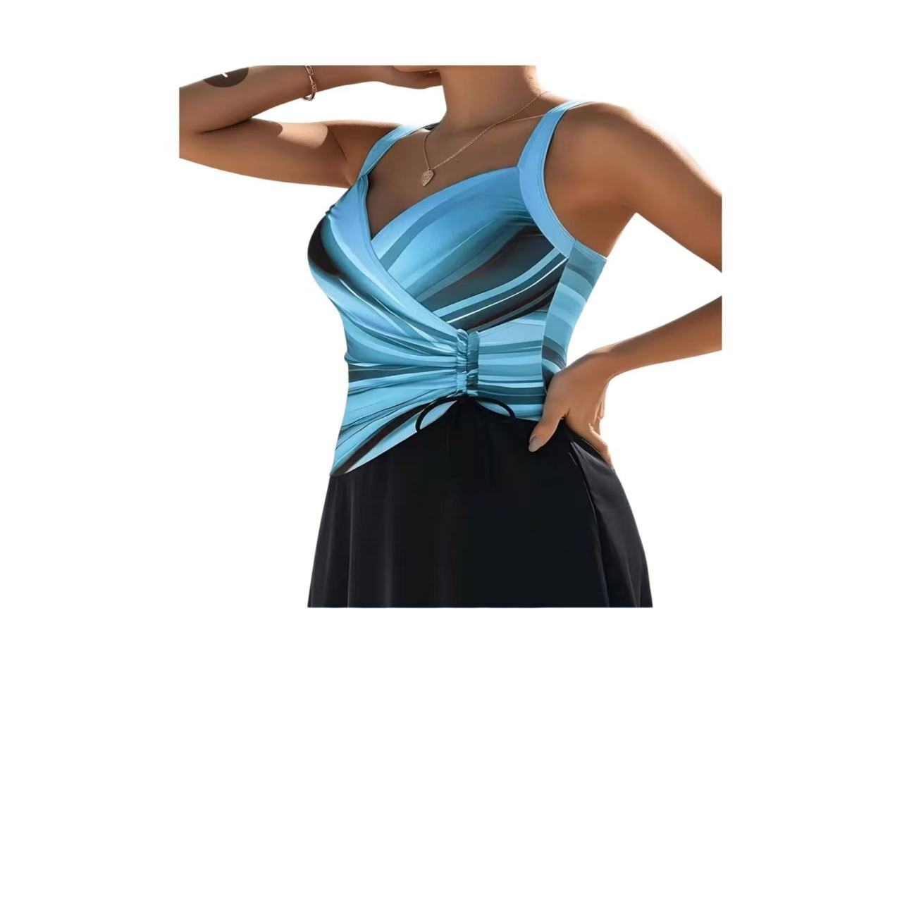 Damen Badeanzug mit Rock, eint – Swimsuit Bikini Ruched Bewertung und Preis