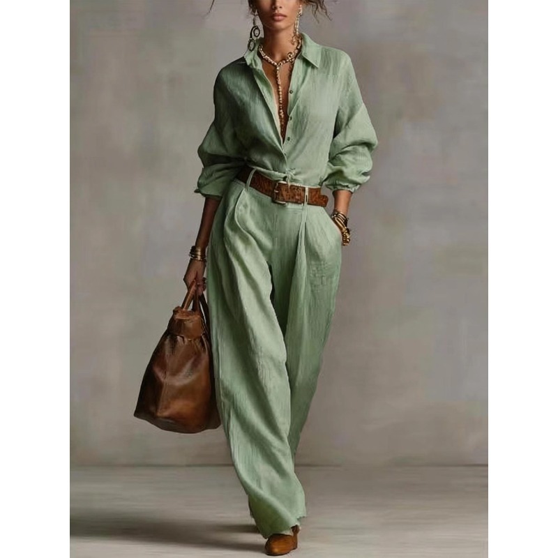 Frühling Sommer Elegantes Einf – Linen Pant Wide Bewertung und Preis