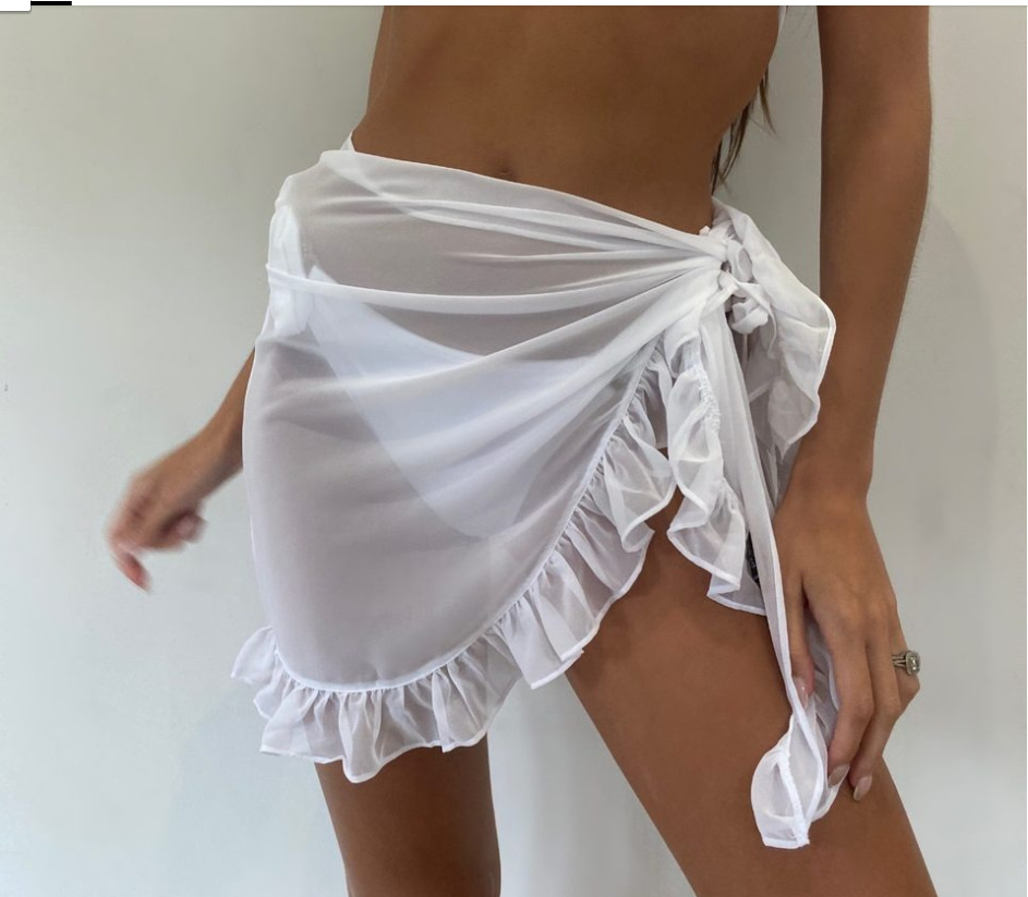 6 Farben Rüschen Bikini Cover  – Cover Up Kaftan Bewertung und Preis
